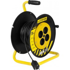 STAYER "MASTER" 55073-20 удлинитель на катушке ПВС 2х0,75кв мм 1300Вт 20м