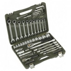 Дело техники 620778  набор инструмента с трещоточными ключами 1/2", 1/4" - 77 предм.