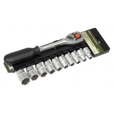 Дело техники 620711 набор головок 6-гр. с трещоткой 1/2" 11 пр. (10,11,12,13,14,15,17,19,22,24мм) 12/6