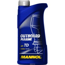MANNOL Outboard Universal 1л Mасло 2-х такт.  минер., (для лод.моторов) Германия