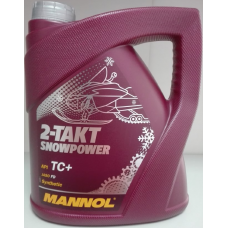 MANNOL Snowpower 4л Mасло 2-х такт.  синтетика, уп. 4 шт. (для снегоходов) Германия