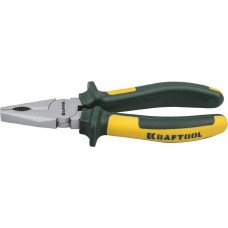 KRAFTOOL "KRAFT-MAX" 22011-1-20 Плоскогубцы комб,Cr-Mo,маслобензост двухкомп рукоятки,шарнирное соединение с повыш износост,200мм