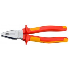KRAFTOOL "ELECTRO-KRAFT" 2202-1-20_z01 Плоскогубцы Cr-Mo сталь, двухкомпонентная маслобензостойкая рукоятка, хромированное покрытие, 200мм