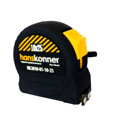 HANSKONNER HK2010-01-10-25 Рулетка 10x25, 2 стопа, противоударный корпус Soft touch, мощный магнит