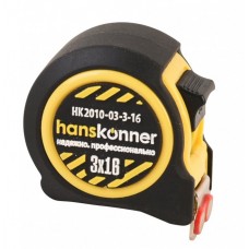 HANSKONNER HK2010-03-3-16 Рулетка 3x16, 2 стопа, КОРПУС НА 20% КОМПАКТНЕЙ СТАНДАРТНОГО
