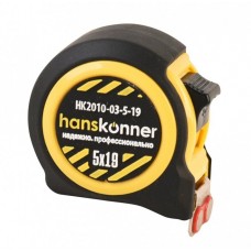 HANSKONNER HK2010-03-5-19 Рулетка 5x19, 2 стопа, КОРПУС НА 20% КОМПАКТНЕЙ СТАНДАРТНОГО