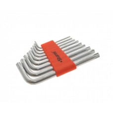 Sturm! 1045-04-9x9-TS Набор ключей TORX Cr-V 9шт., T9-T50, короткие, ПЛАСТИКОВЫЙ КЕЙС