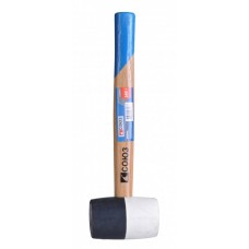 СОЮЗ 1120301С Киянка 340 гр (12 OZ), ЧЕРНО-БЕЛЫЙ ЦИЛИНДРИЧЕСКИЙ БОЕК, ДЕРЕВЯННАЯ РУКОЯТКА
