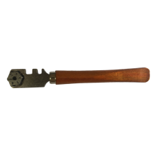 Sturm! 1077-AL-02 Стеклорез С ДЕРЕВЯННОЙ РУЧКОЙ, 6-роликовый