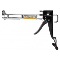 KRAFTOOL 06671_z01 полукорпусной пистолет для герметика Professional, хромированный, 320 мл.