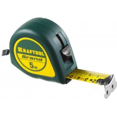 KRAFTOOL 34022-05-25 GRAND 5м / 25мм рулетка с ударостойким корпусом (ABS) и противоскользящим покрытием