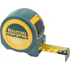 KRAFTOOL 34127-05-27 "Kraft-Max"  5м / 27мм мощная профессиональная рулетка со сверхшироким полотном