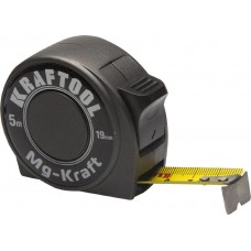 KRAFTOOL 34129-05-19 MG-Kraft  5м / 19мм  ударопрочная профессиональная рулетка в металлическом корпусе