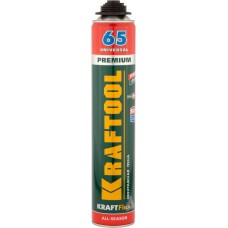 KRAFTOOL 41184_z01 PRO 65 пена монтажная с увеличенным выходом, пистолетная, всесезонная, 850мл, SVS