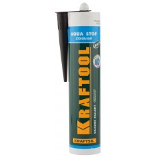 KRAFTOOL 41256-4 Герметик KRAFTSeal GX107 "AQUA STOP" силиконовый стекольный, черный, 300мл