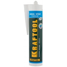 KRAFTOOL 41256-2 Герметик KRAFTSeal GX107 "AQUA STOP" силиконовый стекольный, прозрачный, 300мл