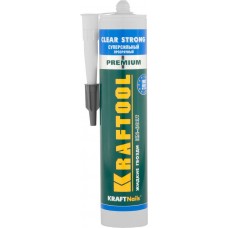 KRAFTOOL 41342 Клей монтажный KraftNails Premium KN-601T, суперсильный, прозрачный, 310мл