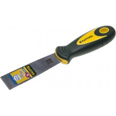 KRAFTOOL 10035-030 Шпательная лопатка с 2-компонент ручк, профилиров нержав полотно, 32мм