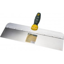 KRAFTOOL 10036-400 Шпатель фасадный с двухкомпонентной ручкой, нержавеющее полотно, 400мм