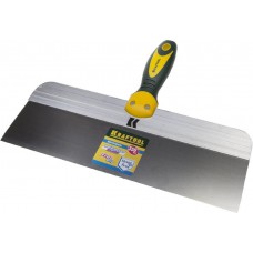 KRAFTOOL 10036-350 Шпатель фасадный с двухкомпонентной ручкой, нержавеющее полотно, 350мм