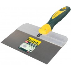 KRAFTOOL 10036-250 Шпатель фасадный с двухкомпонентной ручкой, нержавеющее полотно, 250мм
