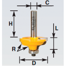 E318421 a42mm r6 фреза профильная с буртиком