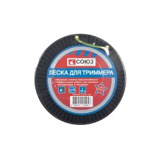 СОЮЗ ТЛ3535-2.4-8-120 Леска для триммера, d=2.4 мм, l=120 м, ЗВЕЗДА, желтый БОБИНА