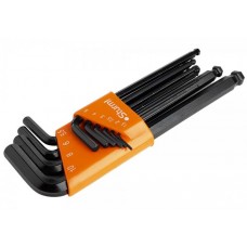 Sturm 1045-04-10Bx10 Набор шестигранных ключей 10шт.1,5-10мм С ШАРОВИДНЫМ НАКОНЕЧНИКОМ
