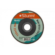 Sturm  9010-01-125x22-40 Круг зачистной ЛЕПЕСТКОВЫЙ 125х22, 40 зерно