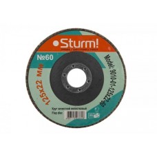 Sturm 9010-01-125x22-60 Круг зачистной ЛЕПЕСТКОВЫЙ 125х22, 60 зерно