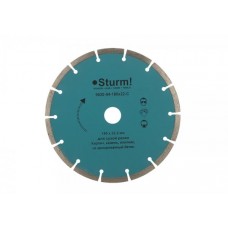 Sturm 9020-04-180x22-C Алмазный диск, сухая резка, сегментный 180мм