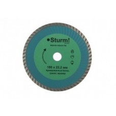 Sturm 9020-04-180x22-TW Алмазный диск, сухая/влажная резка Turbo Wave 180мм