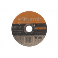 Sturm 9020-07-125x16 Диск отрезной по металлу, АРМИРОВАННЫЙ, размер 125x1.6x22.23
