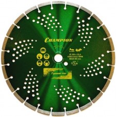 CHAMPION  C1607  Диск алмазный   гранит PRO 400/25,4/10 Laser Granite  (твердые блоки, старый бетон)