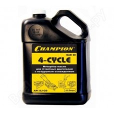 CHAMPION  952821  Масло  4-х тактное SAE30  (4л) минеральное