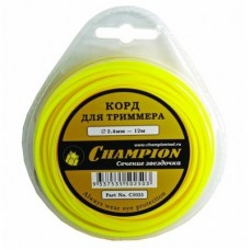 CHAMPION   C5046   Корд трим.NYLSAW 3.5мм, туба 42см*17шт. (черный зубчатый)