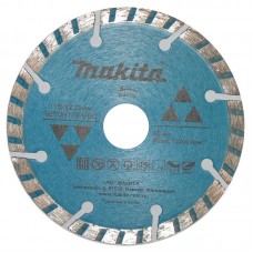 Makita D-41735  Диск алмазный сплошной Эконом, ф115х22,23мм,сух рез д\бетона