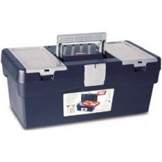 TAYG  № 12 112003 Ящик для инструментов 400х217х166мм +лоток+2 органайзера в крышке, синий